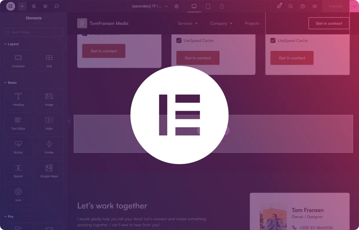 Websites 5 elementor website development by tomfransen media